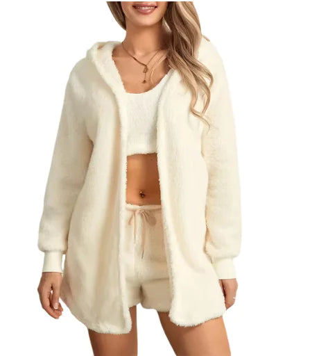 Vrouwen Fluffy Lougewear set