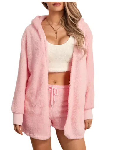 Vrouwen Fluffy Lougewear set