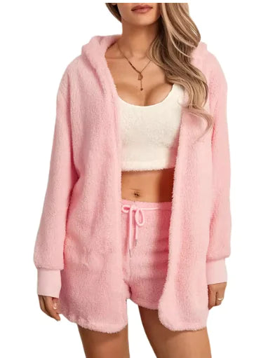 Vrouwen Fluffy Lougewear set