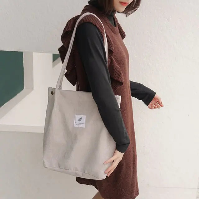 Survo ™ | Chic Corduroy Canvas Tas